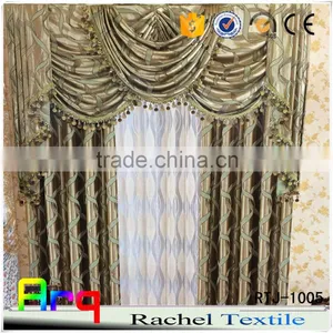 Silk Look 100% Polyester Middle East Style New Soft Fabrics for Curtain/ Sofa/cushion/bed Sets Silk Ribbon Style thumbnail-5