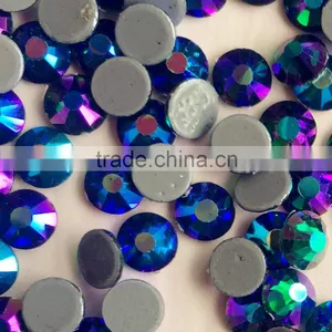 Euro Hotselling High Quality Strong Glue 5mm Emerald AB Scarf Hotfix Rhinestone thumbnail-1