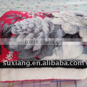 Stock 100% Polyester Printed Coral Velvet Blanket thumbnail-1