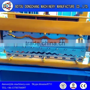 PPGI Roofing Sheet Trapezoidal Roll Forming Machine Maching Roof Made in China thumbnail-3