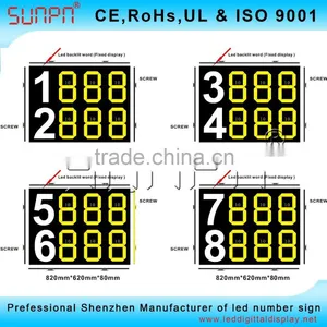 France Led Digital Motorcycle Race Sign /LED Racing Bicycle Display Board/Led Automobile Race Digital Display Board thumbnail-1