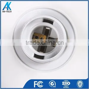 E27 Plastic Lamp Bulb Holder , Black White Screw Lamp Socket thumbnail-6
