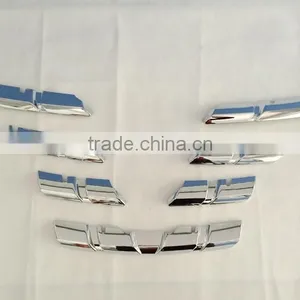 Front Center Grill Grid Grille Cover Trim ABS Chrome 7 Pcs For KADJAR Car Accessories 2016 thumbnail-1