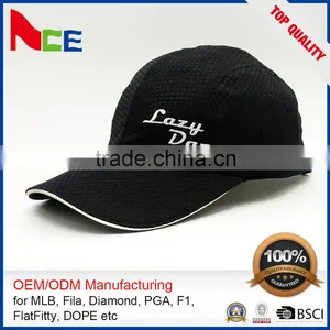 Mens New 5 Panel Hat Blank Twill Golf Cap In White Wholesale Golf Caps thumbnail-2