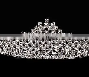 Fashion Elegant Bride Jewelry Wedding Tiara Necklace Earrings Set thumbnail-2
