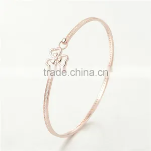 Latest Design Daily Wear Bangle Simple Gold Bangle Bracelet Clover Designs PB001A thumbnail-2