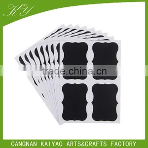 Black Custom Border Chalkboard Labels Includes Chalk Marker Stickers thumbnail-2