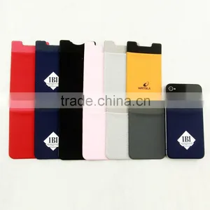 Promotion Christmas Gift Top Quality Microfiber Adhesive Card Wallet thumbnail-1