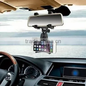 Universal Car Rear View Mirror Bracket Mount Holder for 4-6.3 Inch Smartphone / Car Rearview Mirror Holder / Car Phone Holder thumbnail-2