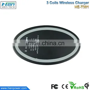 China Factory Supply High Efficiency Universal 3 Coils Power qi Wireless Mobile Chargers thumbnail-4
