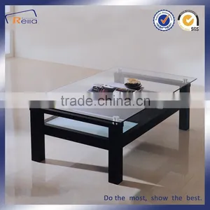 Hot Selling Clear Glass Coffee Table Tea Table thumbnail-3