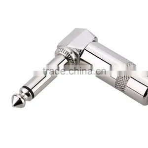 2pcs Colorful Guitar Cables With 1/4 Inch 6.35mm Right Angle Plug Connect Effect Pedal for Electric Guitar thumbnail-2