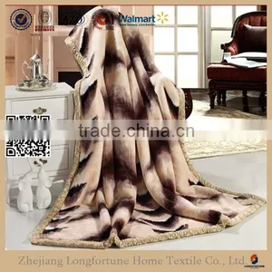 Manufactory Walmart China Home Textile Double Bed Mink Blanket thumbnail-1