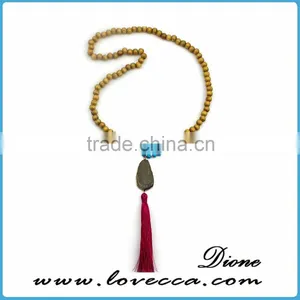 100pcs MOQ Beautiful Stone Jewelry for Young Girl Natural Gemstones Necklaces thumbnail-4