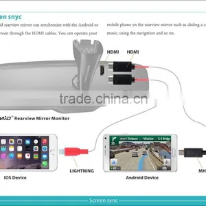 HOT SALE!!!4.3 Inch Lcd Monitor With 2 Video Input Rearview Mirror Automatic Car Parking System Near License Plate Frame thumbnail-6