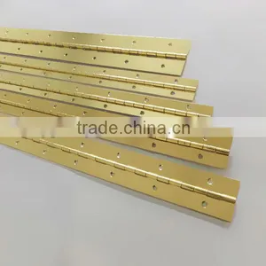 Brass Plated Hinge ,long Piano Hing, thumbnail-1