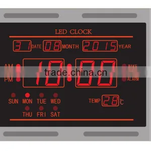 Digital Calendar Digital Led Wall Clock Digital Led Clock thumbnail-1