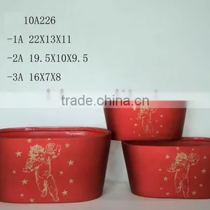 Xmas Ceramic Flower Planter thumbnail-1