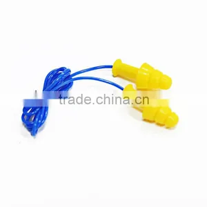 Mashroom Silicone Ear Plugs, Safety Ear Plugs With Cord, Ear Plugs for Swimming CE thumbnail-3