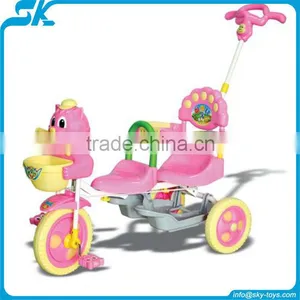 Plastic Pushing Baby Car Stroller 3 Wheel Children Car 2012 New Design Plastic Pushing Baby Tricycles With Comfortable Seater thumbnail-1
