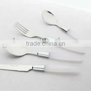 Transparent Plastic Handle Stainless Steel Dinnerware thumbnail-2