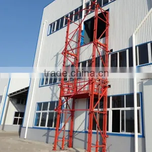 SJD Model Guide Rail Type Hydraulic Industrial Goods Lift Platform thumbnail-1