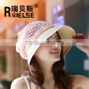 Beautiful Beach Hat for Promotion Ladies Hats Paper Straw Hat thumbnail-5