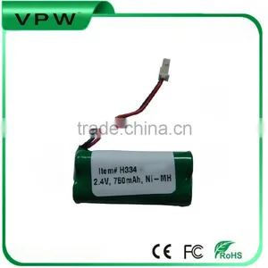 Rechargeable Cordless Phone Battery NI-MH AAA 2.4V 750mAh Battery Pack thumbnail-1