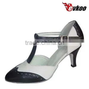 T Strip Leather Popular 2016 Leather Sole Ballroom Dance Shoes Women thumbnail-2
