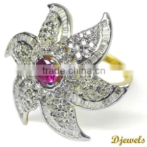 Diamond Ring for Women Wedding Ring Fashion 14K Gold Ring Designer Diamond Ring thumbnail-2