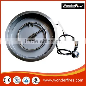 Outdoor Rectangle Gas Fire PIt System/fire Bowl/Slate Mosaic Round Mesa Heating Barbecue Table Fire Pit thumbnail-3