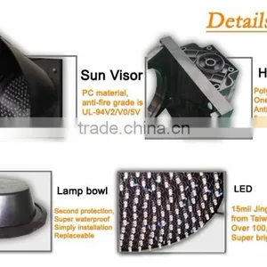 Long Lifetime Solar Flashing LED Traffic Light thumbnail-2
