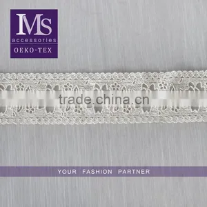 Lastest Product Flower Natural Tulle Cotton Lace in 5.5cm for Wholesale thumbnail-1