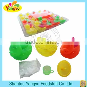 Lovely Duck and Cartoon Animal Boxing Candy Toys With Cup thumbnail-1