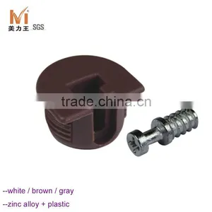 Furniture Hardware Plastic Shelf Support With Screw thumbnail-1
