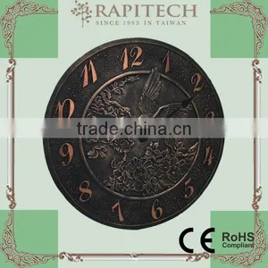 Indoor Outdoor Home Decorative Polyresin Garden Clock thumbnail-2