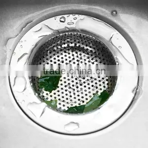 Sets of Stainless Steel Mesh Sink Strainer Drain Stopper Trap Kitchen Bathroom New Type thumbnail-2