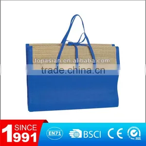 Foldable Portable Straw Beach Mat thumbnail-1