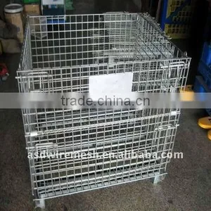 Stackable Heavy Duty Steel Wire Mesh Container thumbnail-1