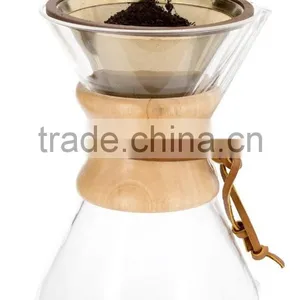 Titanium Coated Pour Over Cone Coffee Dripper Stainless Steel Coffee Filter Set thumbnail-4