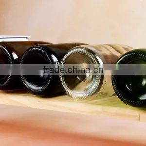 Hot Selling 700ml Clear Amber Green Dark-Green Colored Glass Wine Bottles Empty Glass Bottles With Cork For Beverage thumbnail-3