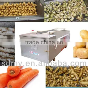 XCJ Brush Roller Type Stainless Steel Automatic Potato Peeling Machine in China thumbnail-1