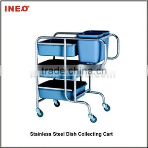 Dirty Plate Collect Commercial Restaurant Kitchen Trolley thumbnail-1
