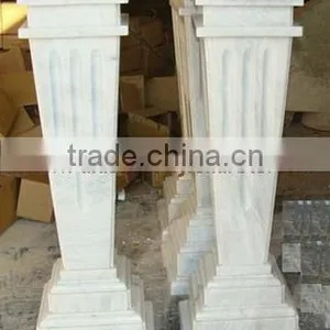 POLISHED ZIARAT WHITE MARBLE PEDESTALS thumbnail-4