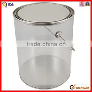 Transparent Bucket With Tin Lid and Handle thumbnail-4