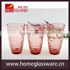 3 Pink Glass Cup Tumber Juice Bottle thumbnail-1