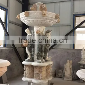 Beautiful Mixed Natural Stone Garden Fountain With Lady Statues thumbnail-2