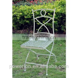 Wrought Iron Stylish Light Green Square Coffe Table Patio Set thumbnail-3