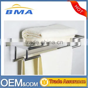 Hotel Style Wall Mounted Bathroom Stainless Steel 304 Towel Rack thumbnail-1
