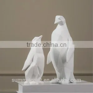 Stylish Resin White Animal Statue Modern Home Decoration thumbnail-5